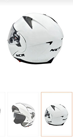 NCR Kask Çene Açılır Beyaz (ECE Sertifikalı)