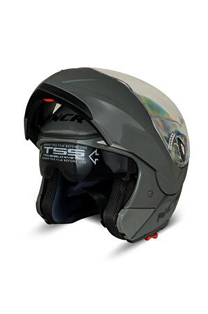 NCR Kask Çene Açılır Vizörlü Açık Nardo (Ece Belgeli)