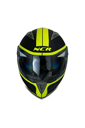 NCR Kask Çene Açılır Vizörlü Sarı (ECE Sertifikalı)
