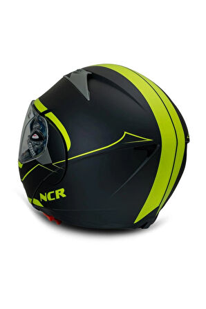 NCR Kask Çene Açılır Vizörlü Sarı (ECE Sertifikalı)