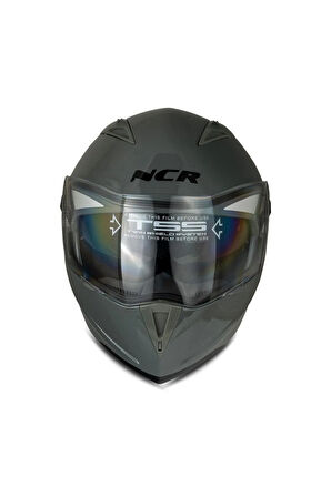 NCR Kask Çene Açılır Vizörlü Koyu Nardo (ECE Sertifikalı)