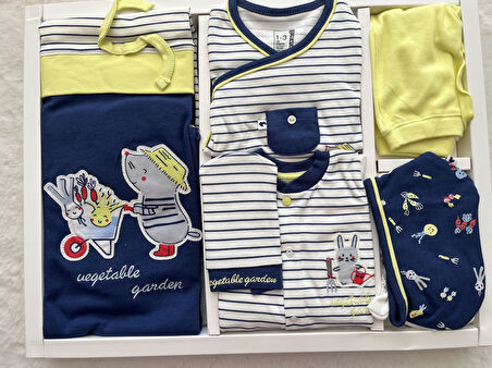 Tulumlu 10'Lu Set ZE5868 Boy Garden İndigo