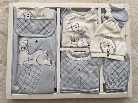 Tulumlu 10'Lu Set ZE6542 Smile Mavi