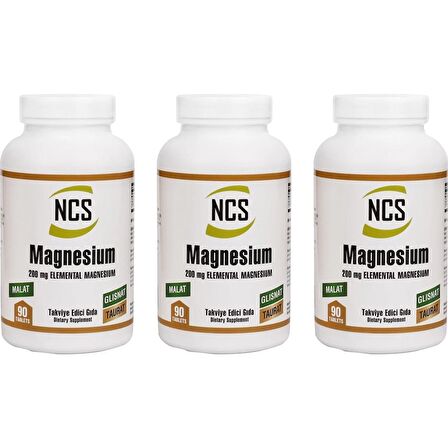 Ncs Magnesium Malat Glisinat Taurat 3 Kutu 270 Tablet