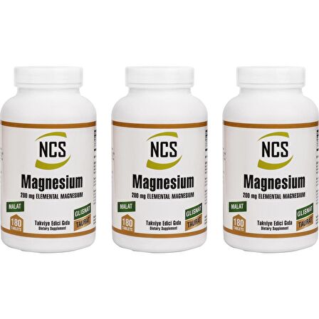 Ncs Magnesium Malat Glisinat Taurat 3 Kutu 540 Tablet