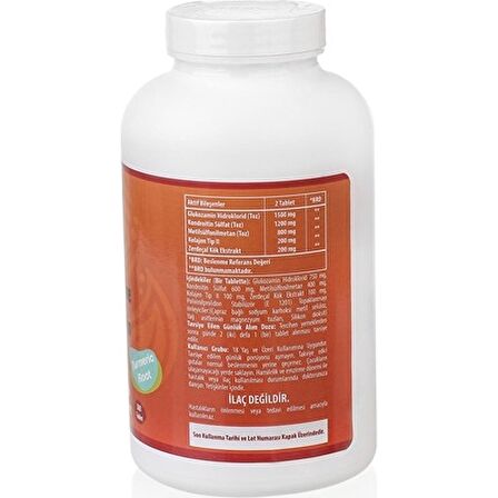 Ncs Glucosamine Chondroitin MSM TYPE II Collagen Turmeric 300 Tablet