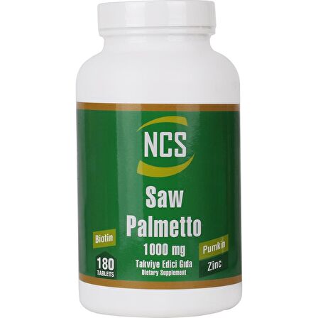 Ncs Saw Palmetto 1000 Mg Pumpkin Biotin Zinc Complex 3 Kutu 540 Tablet
