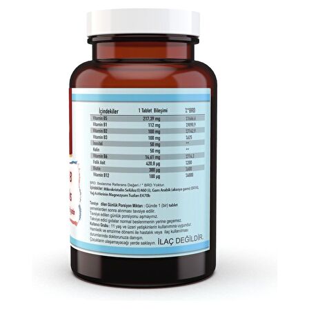 Ncs Vitamin B Complex B Vitaminleri 120 Tablet