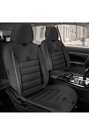 ALFA ROMEO 146 1995-2000Uyumlu Oto Koltuk Kılıfı Sport Carbon Serisi - Siyah