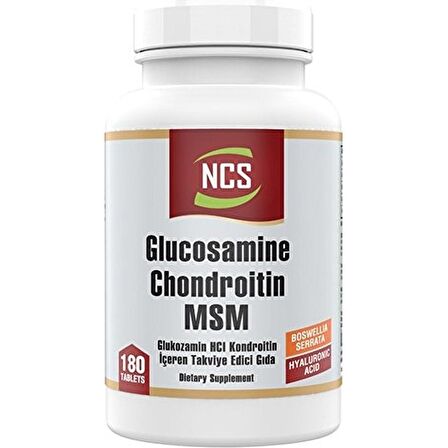 Ncs Glucosamine Chondroitin Msm Hyaluronic Acid Boswellia Serrata 180 Tablet