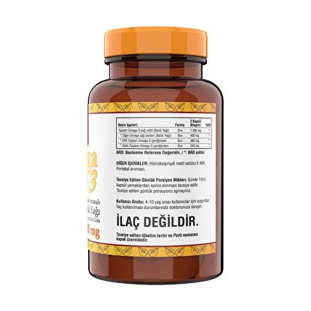 Ncs Omega 3 Balık Yağı 500 mg 3 Kutu 306 Yumuşak Kapsül Portakal Aromalı