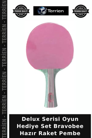 Delux Serisi Oyun Hediye Set Bravobee Hazır Raket Pembe