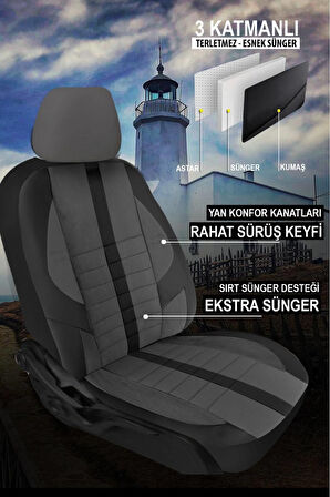 SEAT LEON 2020-Uyumlu Oto Koltuk Kılıfı Trend Serisi 