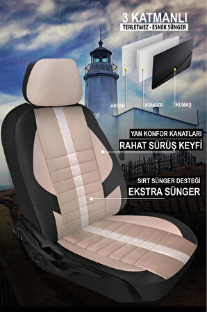 SEAT LEON 2013-2020Uyumlu Oto Koltuk Kılıfı Trend Serisi 