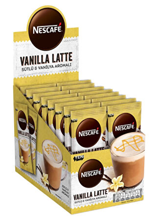 Nescafe Vanılla Latte Sütlü Vanilya Aromalı 14,5 Gr X 24 Adet