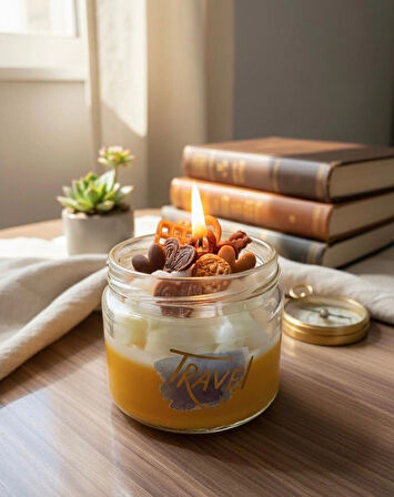 Pasta & Atıştırmalık Görünümlü, Kokulu Kavanoz Krema Mum