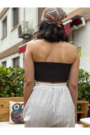 Kadın Straplez Arkası Lastikli Büstiyer
