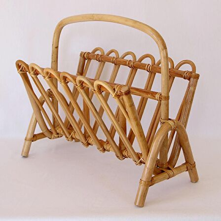 Bohem Rattan Dikdörtgen Gazetelik ve Dekoratif Dergilik, Iskandinav, Modern,