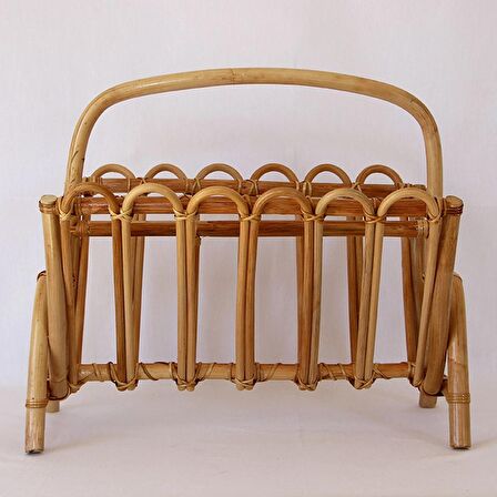 Bohem Rattan Dikdörtgen Gazetelik ve Dekoratif Dergilik, Iskandinav, Modern,