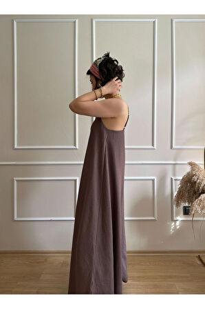 Askılı Rahat Kalıp Elbise