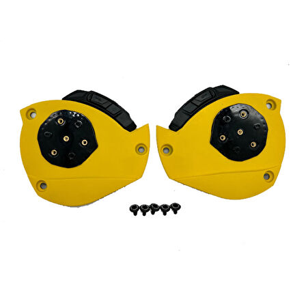 ADVANT 2 KASK YAN KAPAK SET MAT SARI