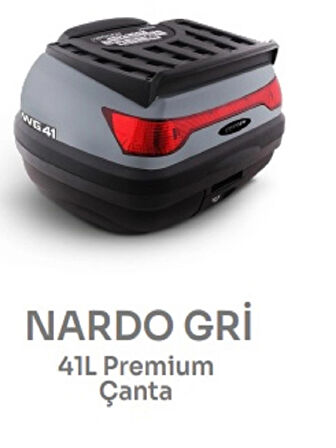 WOGEN 41 LT. MOTOSİKLET ARKA ÇANTA --SIRT DAYAMALI--***NARDO GRİ***