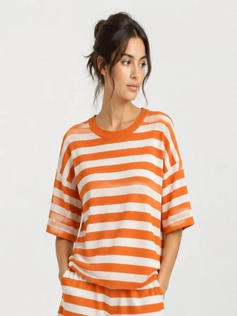 Nikitas Design Oversize Çizgili Triko