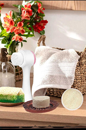 5'li Set Ölü Deri Akne Leke Sivilce Arındırıcı Gerdirme Beyazlatıcı Peeling Doğal Cilt Yüz Bakım