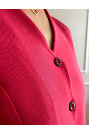 Kadın Şeker Pembe Kısa Yelek