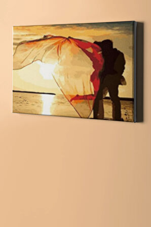 Sayılarla Boyama Seti Kasnaklı Romantik Düşler 40 X 50 Cm