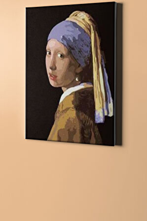 Sayılarla Boyama Seti Kasnaklı Inci Küpeli Kız 50 X 65 Cm
