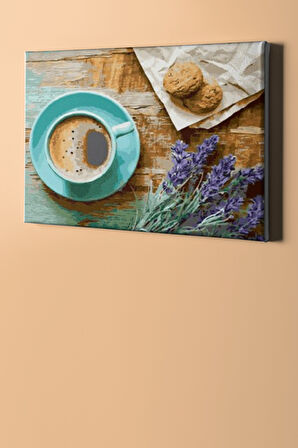 Sayılarla Boyama Seti Kasnaklı Lavanta Kokulu Kahve 60 X 75 Cm