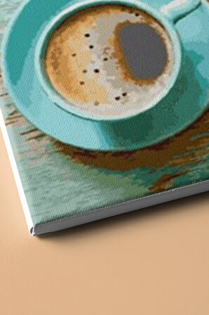 Sayılarla Boyama Seti Kasnaklı Lavanta Kokulu Kahve 60 X 75 Cm