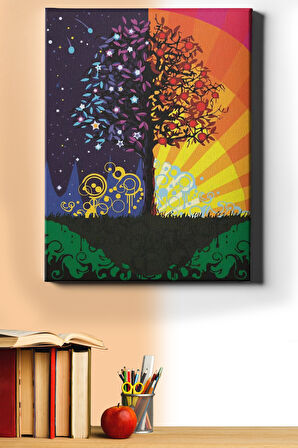 Sayılarla Boyama Seti Kasnaklı Zaman Döngüsü 60 X 75 Cm