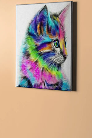 Sayılarla Boyama Seti Kasnaklı Tatlı Pisicik 60 X 75 Cm