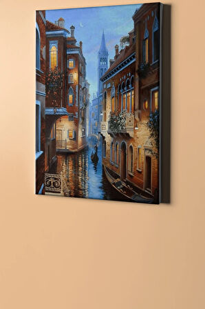 Sayılarla Boyama Seti Kasnaklı Venedik Evleri 2 50 X 65 Cm