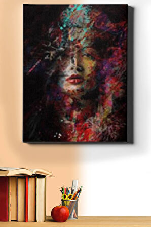 Sayılarla Boyama Seti Kasnaklı Renk Kraliçesi 40 X 50 Cm