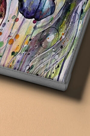 Sayılarla Boyama Seti Kasnaklı Soyut Atlar 60 X 75 Cm