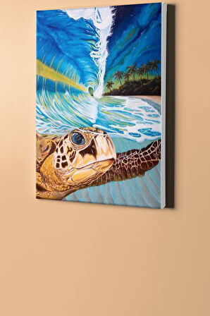 Sayılarla Boyama Seti Kasnaklı Sahildeki Karetta 40 X 50 Cm