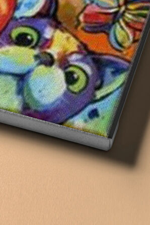 Sayılarla Boyama Seti Kasnaklı Neşeli Kediler 60 X 75 Cm