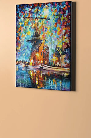 Sayılarla Boyama Seti Kasnaklı Yel Değirmeni 40 X 50 Cm