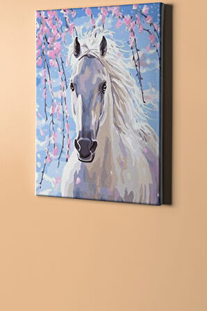 Sayılarla Boyama Seti Kasnaklı Fantastik At 50 X 65 Cm