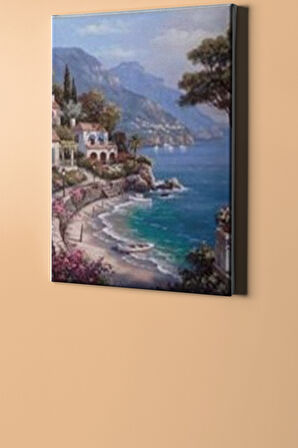 Sayılarla Boyama Seti Kasnaklı Sahil Yolu 60 X 75 Cm