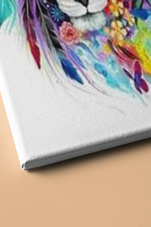 Sayılarla Boyama Seti Kasnaklı Süslü Aslan 40 X 50 Cm