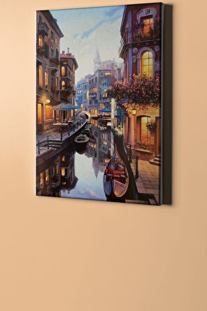 Sayılarla Boyama Seti Kasnaklı Venedik Evleri 1 50 X 65 Cm