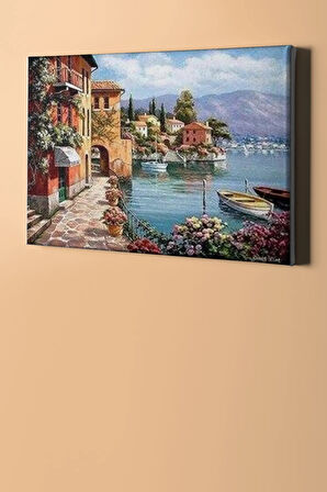 Sayılarla Boyama Seti Kasnaklı Yalı Sahili 40 X 50 Cm