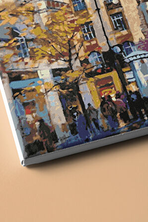 Sayılarla Boyama Seti Kasnaklı Sonbahar Şehri 60 X 75 Cm