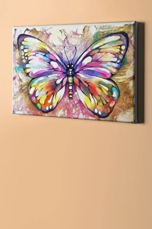 Sayılarla Boyama Seti Kasnaklı Pırıltılı Kelebek 40 X 50 Cm