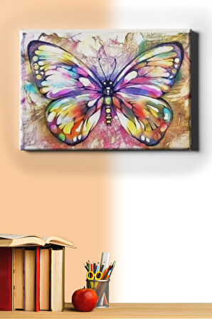 Sayılarla Boyama Seti Kasnaklı Pırıltılı Kelebek 50 X 65 Cm