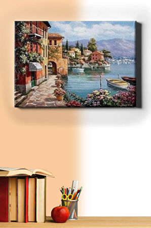 Sayılarla Boyama Seti Kasnaklı Yalı Sahili 60 X 75 Cm